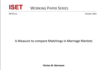 A Measure to compare Matchings in Marriage Markets