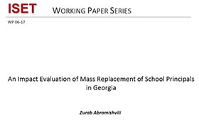 An Impact Evaluation of Mass Replacement of School Principals in Georgia