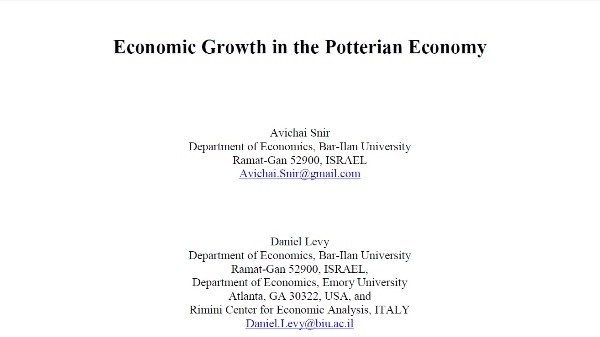 Economic Growth in the Potterian Economy