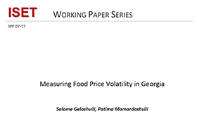 Measuring Food Price Volatility in Georgia