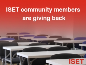 ISET community members returning to teach the next generations &ndash; entirely pro bono